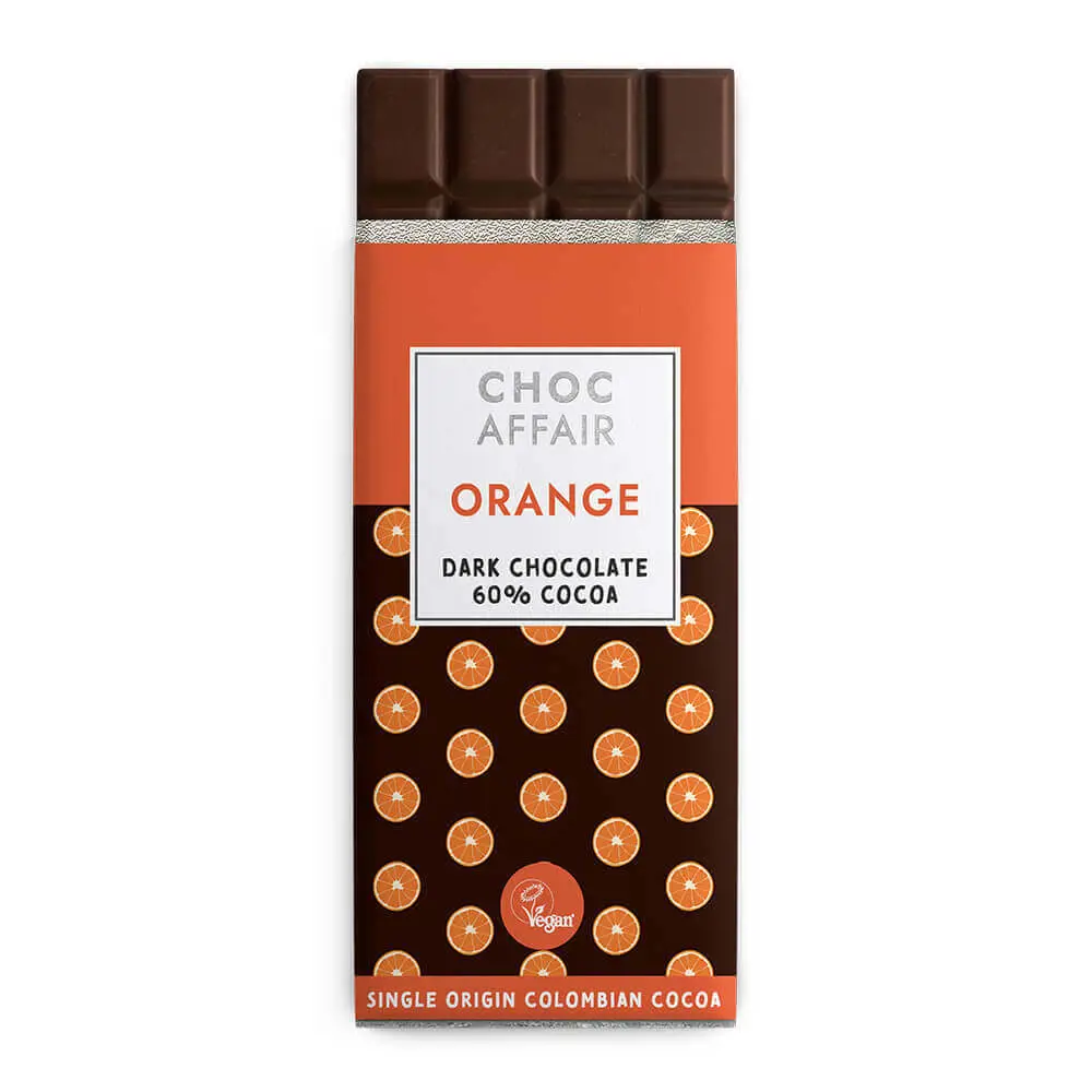 Choc Affair Orange Dark Chocolate Bar